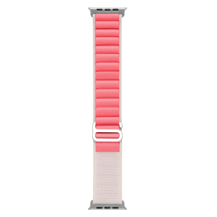 Rigtigt Holdbart Nylon Universal Rem passer til Apple Smartwatch - Pink#serie_13