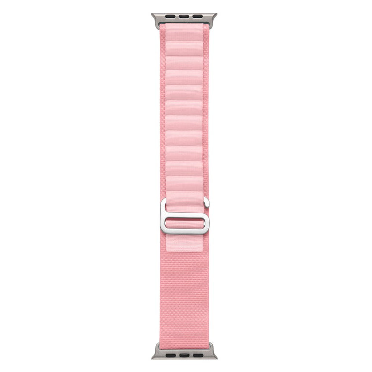 Rigtigt Holdbart Nylon Universal Rem passer til Apple Smartwatch - Pink#serie_25