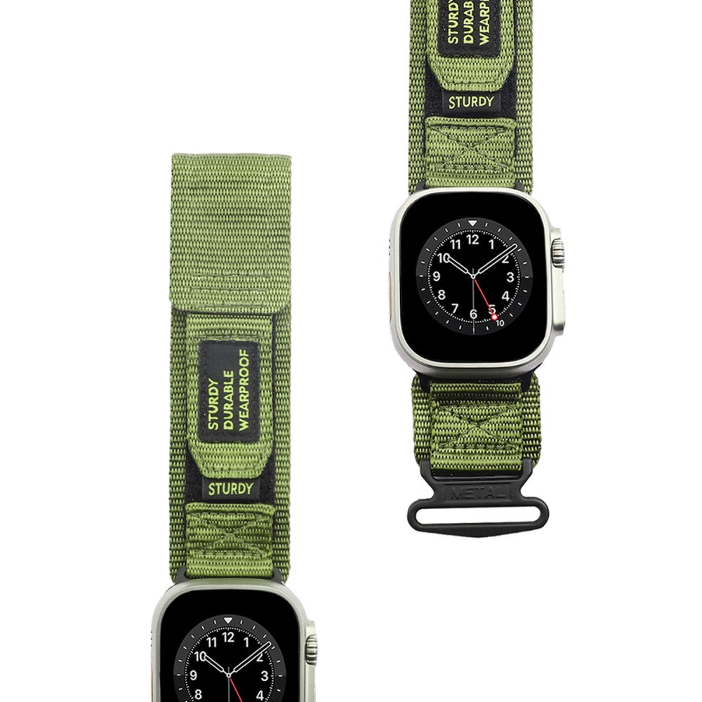 Mega Cool Nylon Universal Rem passer til Apple Smartwatch - Grøn#serie_3