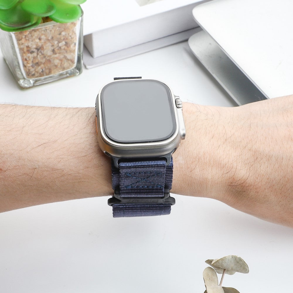 Mega Cool Nylon Universal Rem passer til Apple Smartwatch - Blå#serie_4