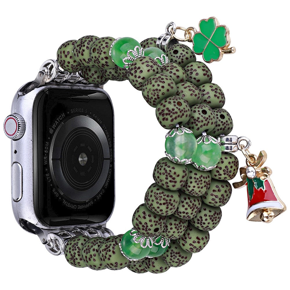 Fint Metal Og Plastik Universal Rem passer til Apple Smartwatch - Grøn#serie_1