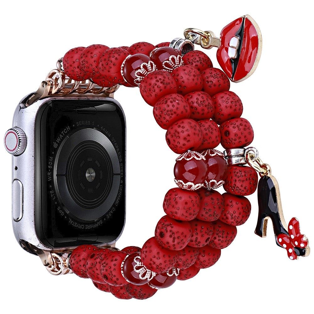 Fint Metal Og Plastik Universal Rem passer til Apple Smartwatch - Rød#serie_2