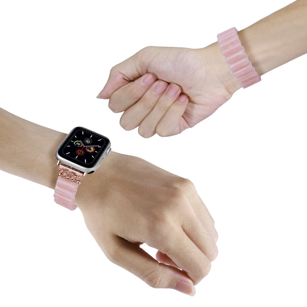 Vildt Fint Plastik Universal Rem passer til Apple Smartwatch - Pink#serie_4