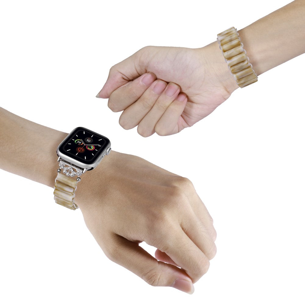 Vildt Fint Plastik Universal Rem passer til Apple Smartwatch - Brun#serie_6