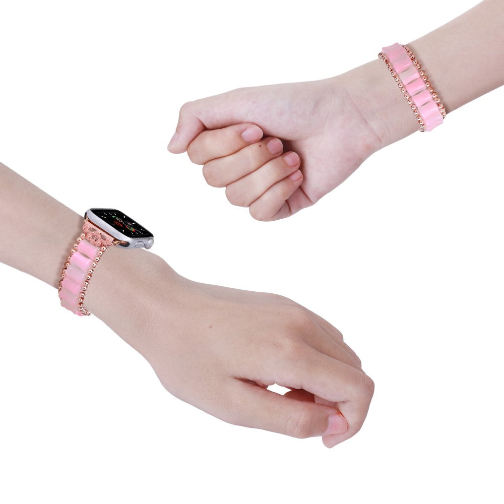 Helt Vildt Slidstærk Plastik Universal Rem passer til Apple Smartwatch - Pink#serie_5