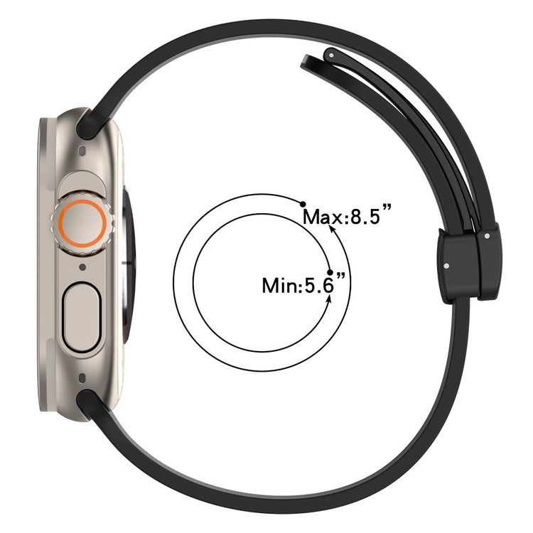 Helt Vildt Godt Silikone Universal Rem passer til Apple Smartwatch - Orange#serie_4