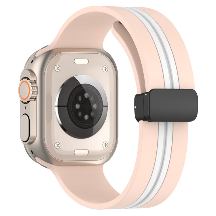 Helt Vildt Godt Silikone Universal Rem passer til Apple Smartwatch - Pink#serie_5