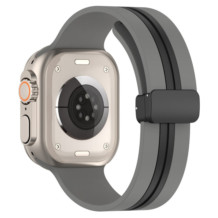 Helt Vildt Godt Silikone Universal Rem passer til Apple Smartwatch - Sølv#serie_9