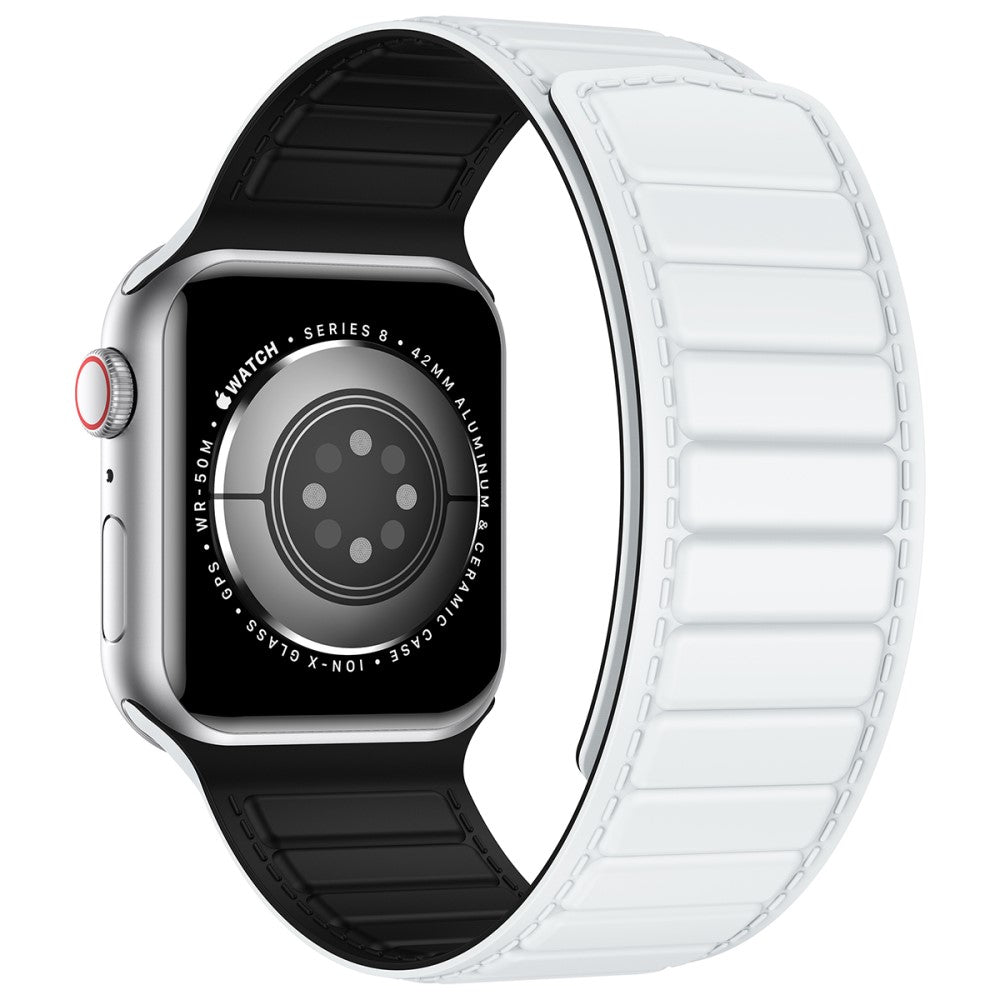 Fremragende Silikone Universal Rem passer til Apple Smartwatch - Hvid#serie_1