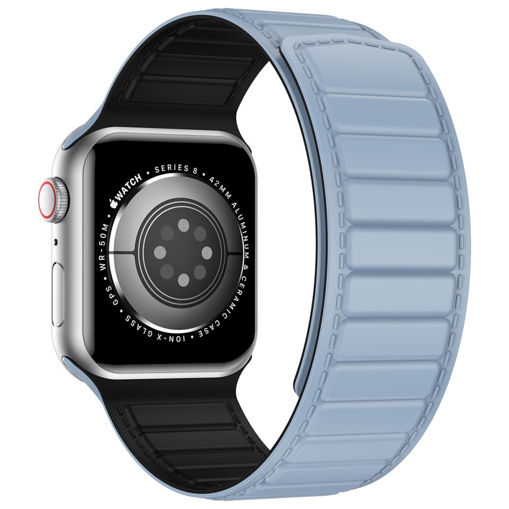 Fremragende Silikone Universal Rem passer til Apple Smartwatch - Blå#serie_10