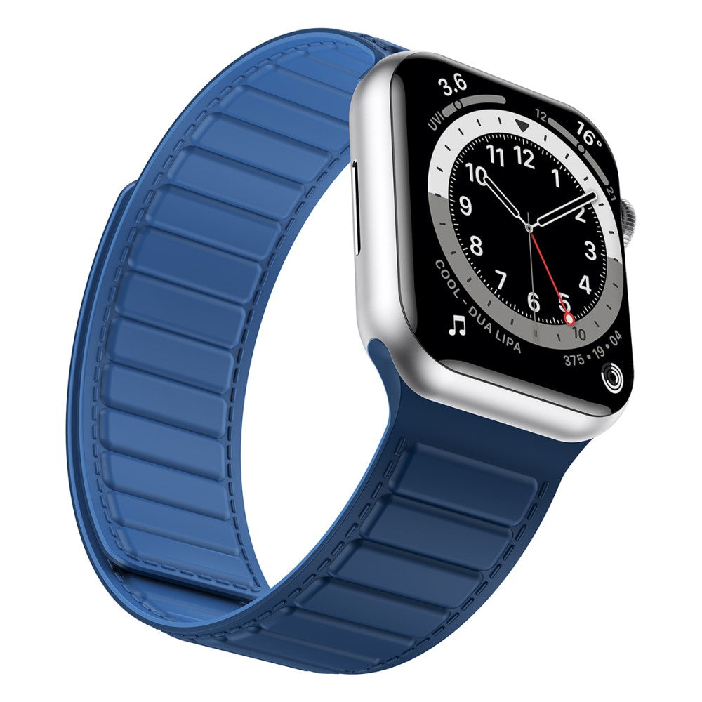 Fremragende Silikone Universal Rem passer til Apple Smartwatch - Blå#serie_11