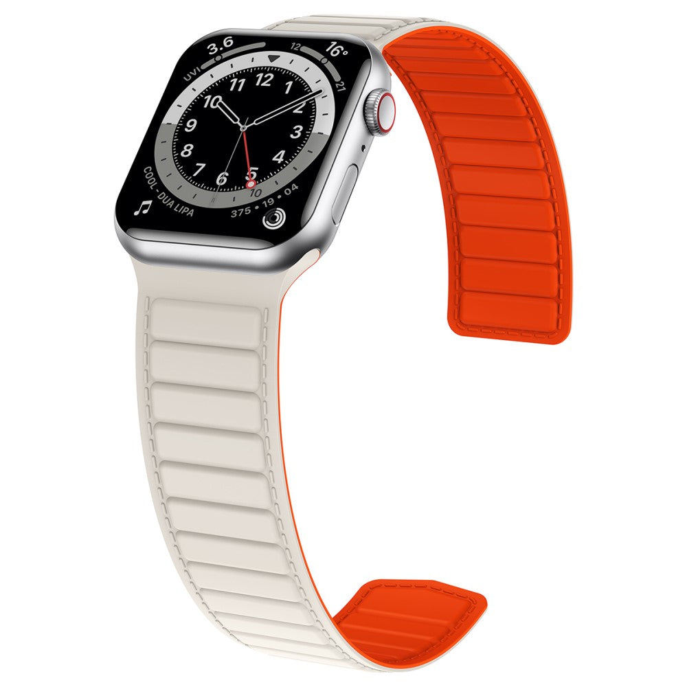 Fremragende Silikone Universal Rem passer til Apple Smartwatch - Beige#serie_12