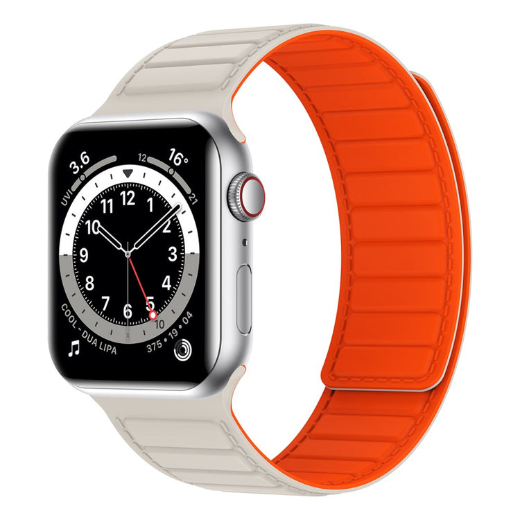 Fremragende Silikone Universal Rem passer til Apple Smartwatch - Beige#serie_12