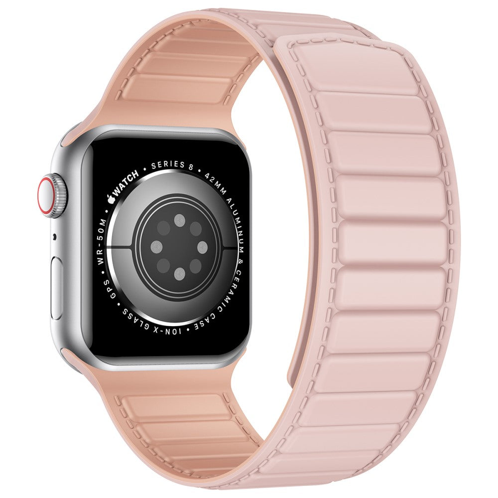 Fremragende Silikone Universal Rem passer til Apple Smartwatch - Pink#serie_2