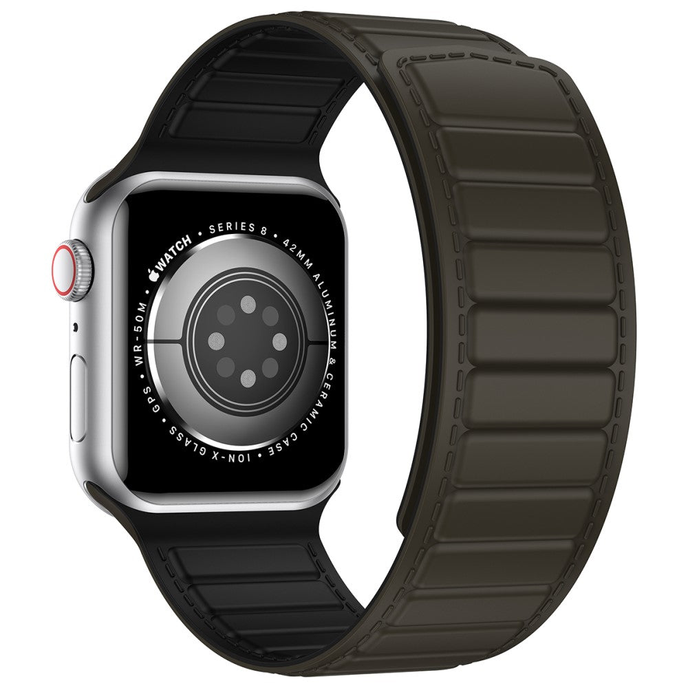 Fremragende Silikone Universal Rem passer til Apple Smartwatch - Brun#serie_3