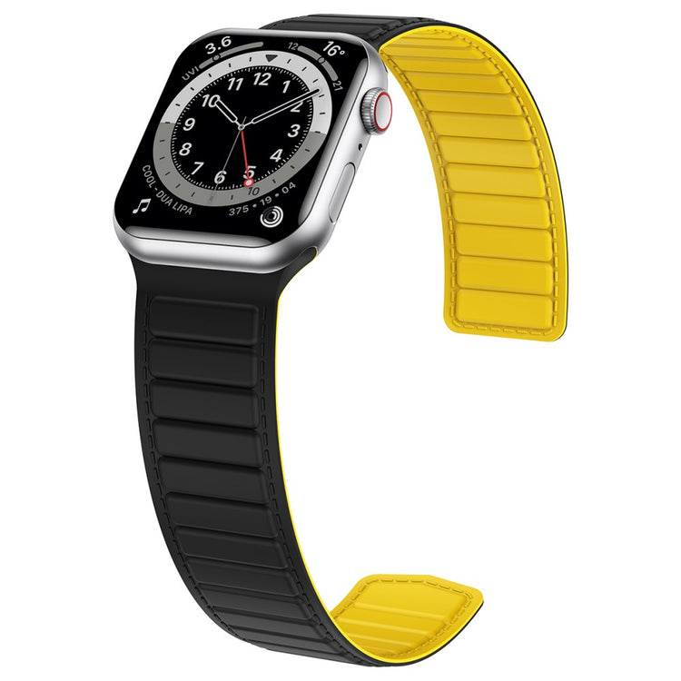 Fremragende Silikone Universal Rem passer til Apple Smartwatch - Gul#serie_5