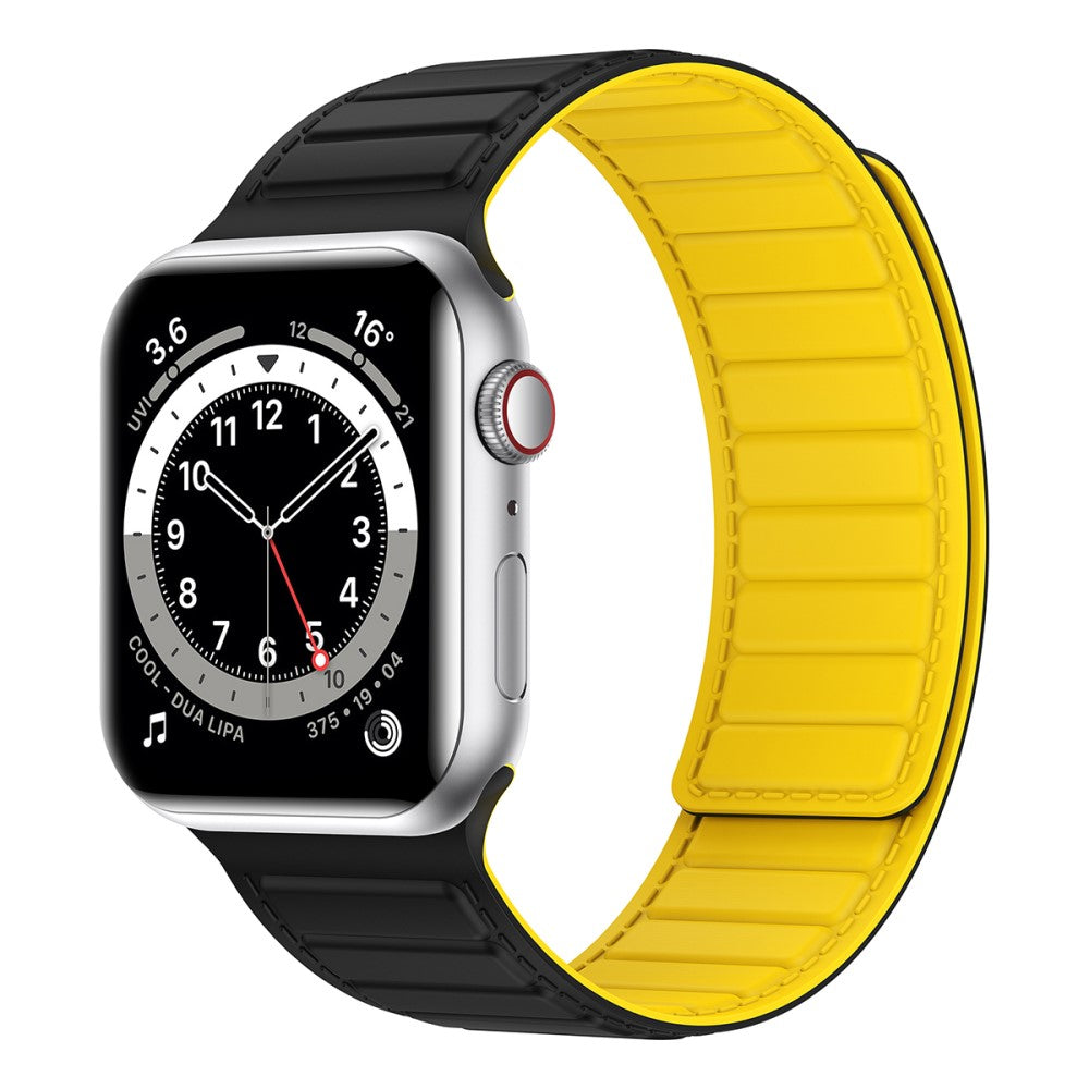 Fremragende Silikone Universal Rem passer til Apple Smartwatch - Gul#serie_5
