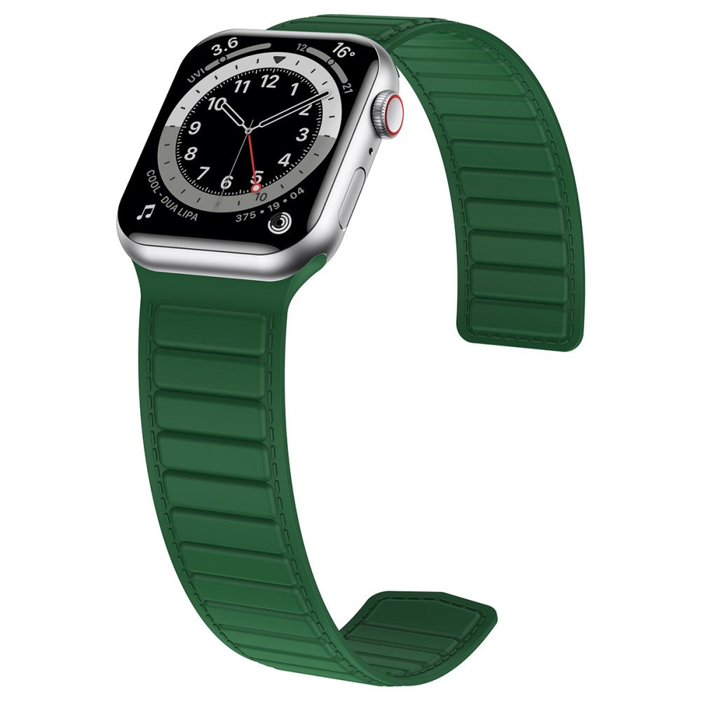 Fremragende Silikone Universal Rem passer til Apple Smartwatch - Grøn#serie_7