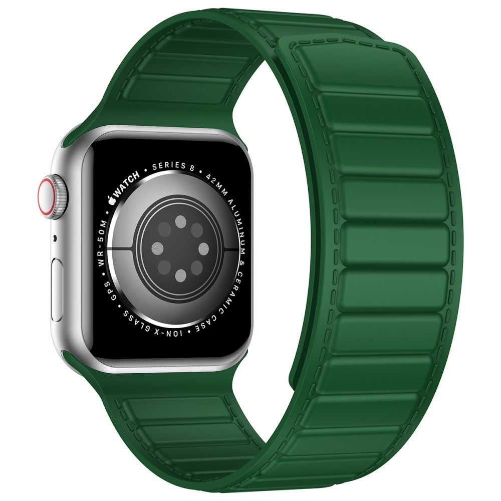 Fremragende Silikone Universal Rem passer til Apple Smartwatch - Grøn#serie_7