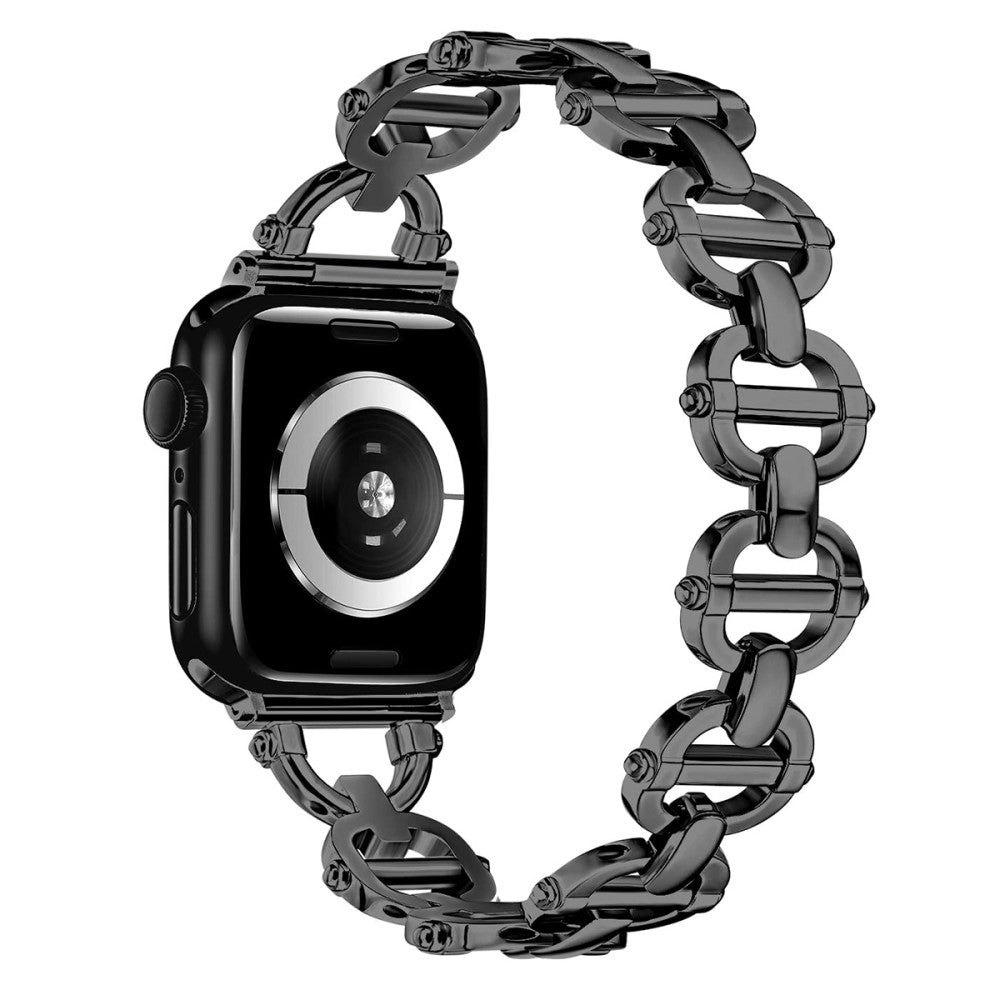 Meget Skøn Metal Universal Rem passer til Apple Smartwatch - Sort#serie_1