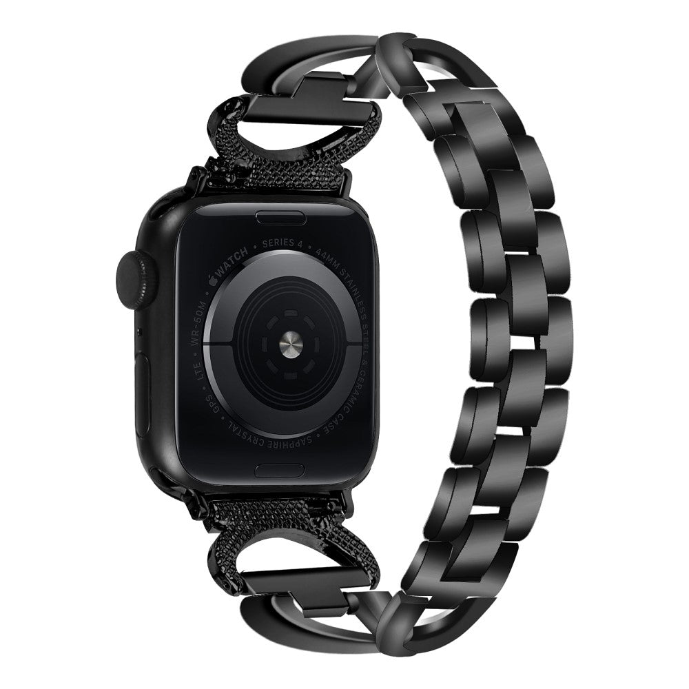 Supercool Metal Universal Rem passer til Apple Smartwatch - Sort#serie_2