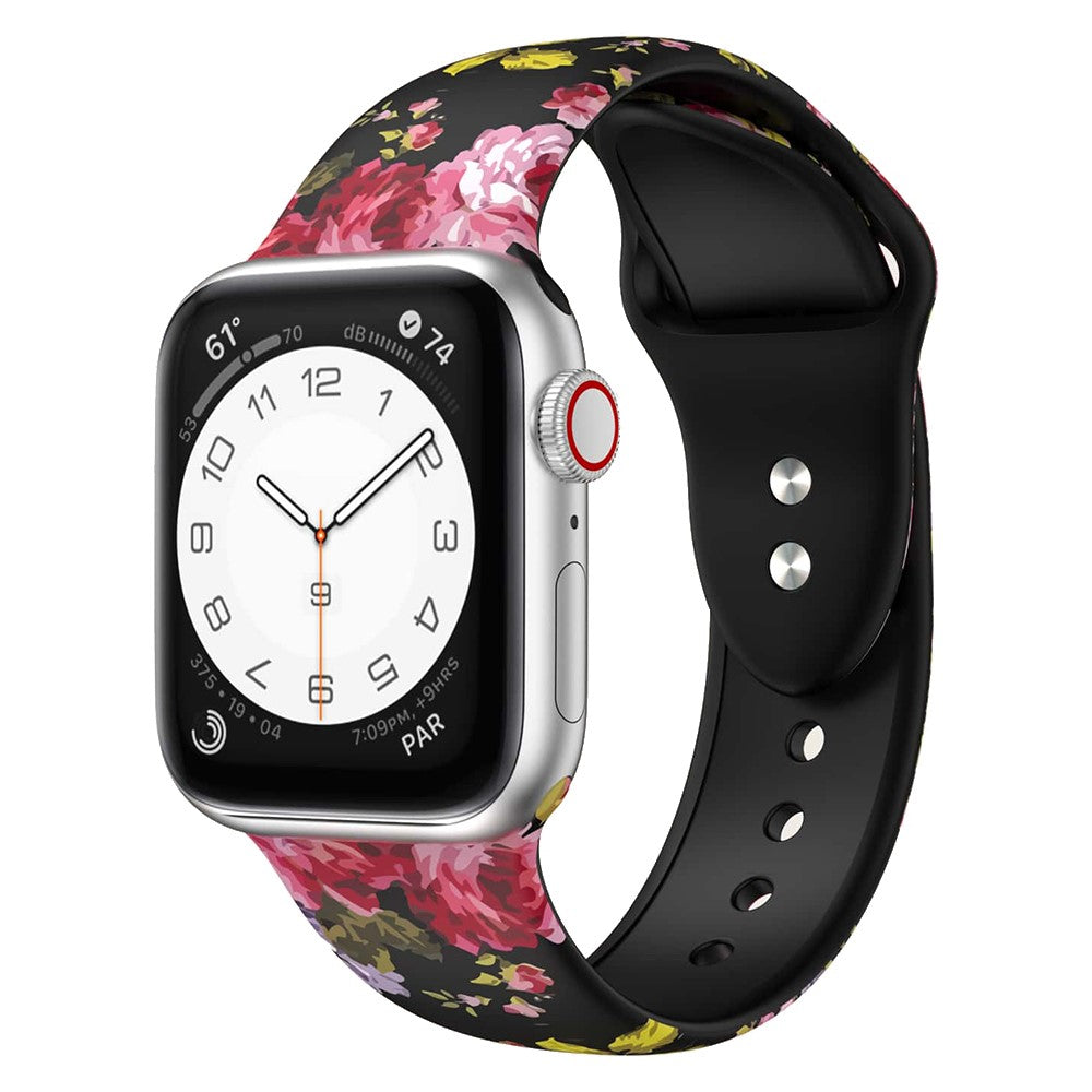Supercool Silikone Universal Rem passer til Apple Smartwatch - Størrelse: M - Pink#serie_2