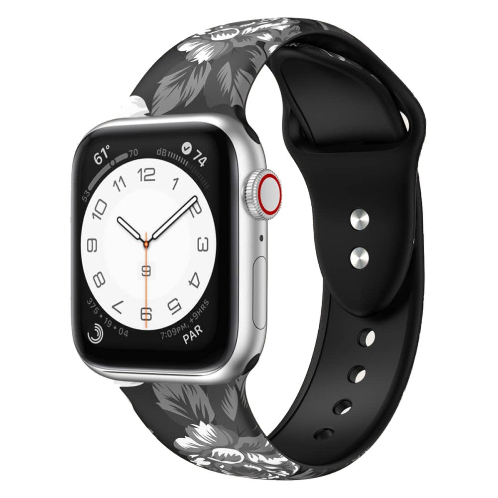 Supercool Silikone Universal Rem passer til Apple Smartwatch - Størrelse: M - Sølv#serie_3