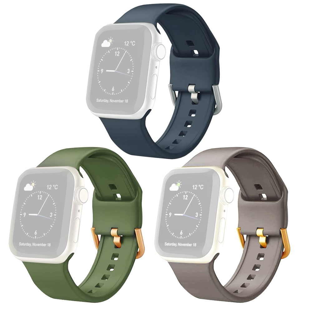 Holdbart Silikone Universal Rem passer til Apple Smartwatch - Flerfarvet#serie_4