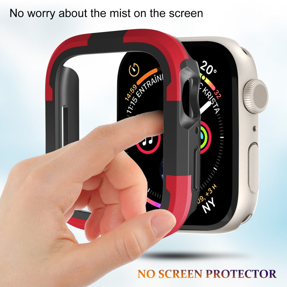 Beskyttende Silikone Universal Bumper passer til Apple Watch Series 8 (45mm) / Apple Watch Series 7 45mm - Rød#serie_3