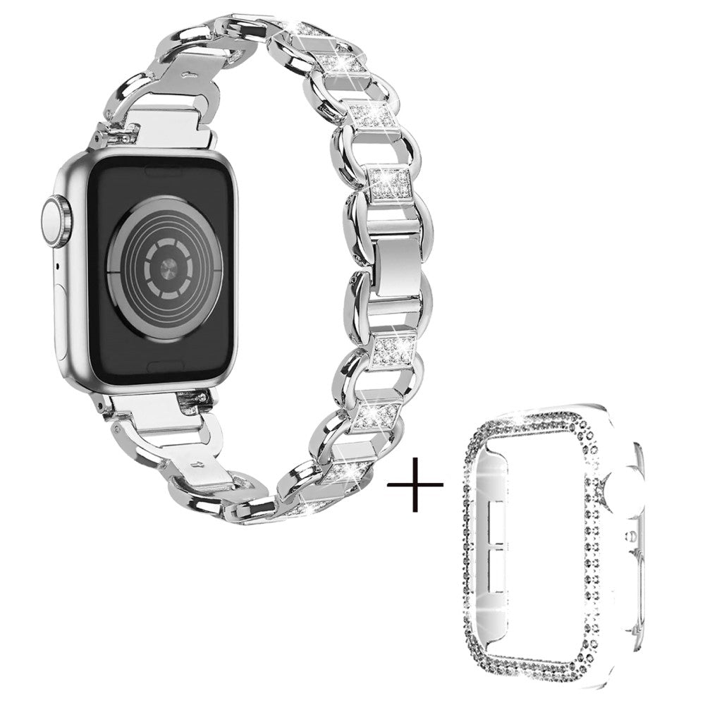 Metal Cover passer til Apple Watch Series 8 (45mm) / Apple Watch Series 7 45mm - Sølv#serie_1
