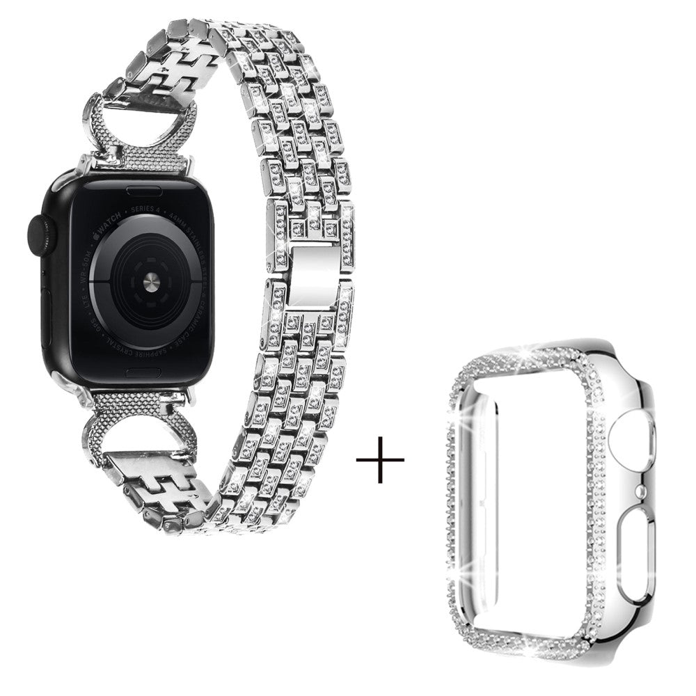 Metal Cover passer til Apple Watch Series 8 (45mm) / Apple Watch Series 7 45mm - Sølv#serie_3