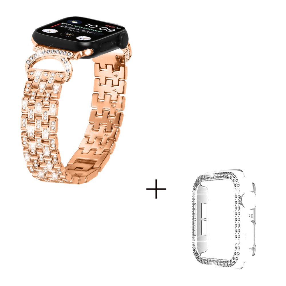 Metal Cover passer til Apple Watch Series 8 (45mm) / Apple Watch Series 7 45mm - Pink#serie_2