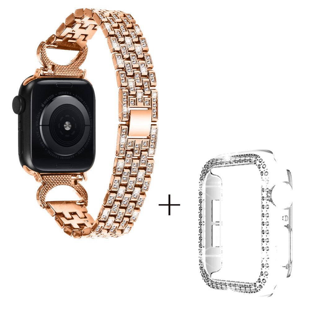 Metal Cover passer til Apple Watch Series 8 (45mm) / Apple Watch Series 7 45mm - Pink#serie_2