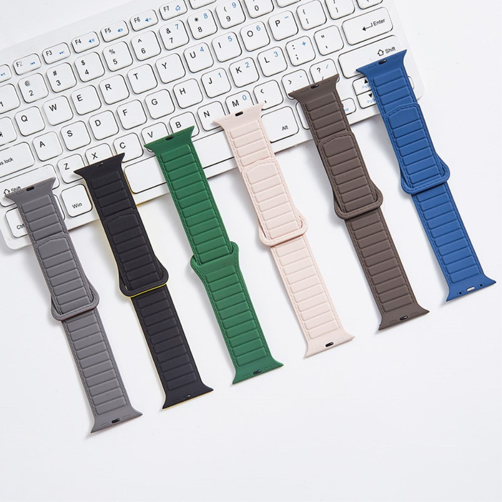 Super Sejt Silikone Universal Rem passer til Apple Smartwatch - Orange#serie_1
