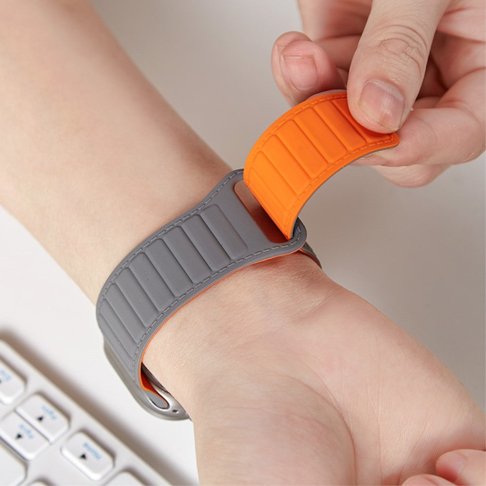 Super Sejt Silikone Universal Rem passer til Apple Smartwatch - Grøn#serie_2