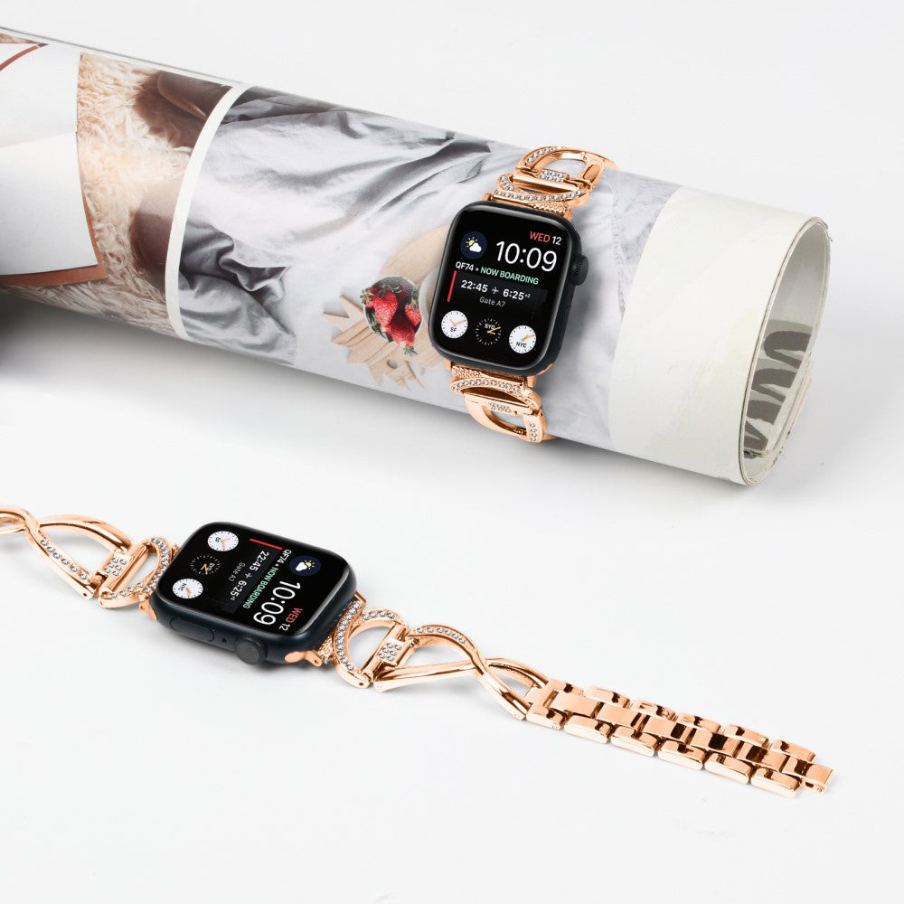 Metal Cover passer til Apple Watch Series 8 (45mm) / Apple Watch Series 7 45mm - Pink#serie_2