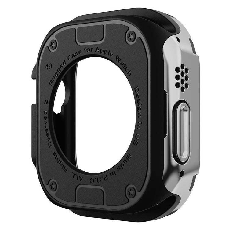 Beskyttende Silikone Universal Bumper passer til Apple Smartwatch - Sølv#serie_8