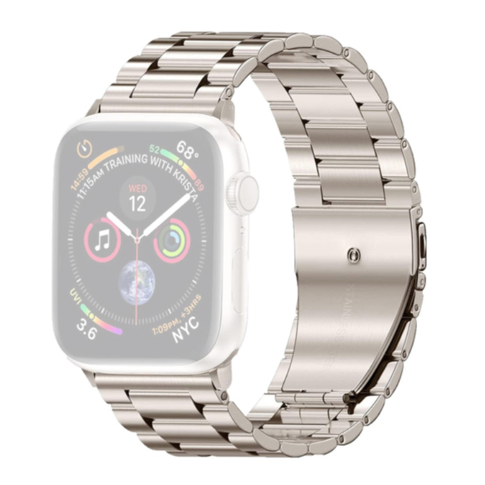 Meget Fed Metal Universal Rem passer til Apple Smartwatch - Sølv#serie_3