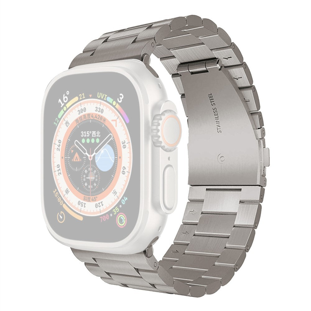 Meget Fed Metal Universal Rem passer til Apple Smartwatch - Sølv#serie_4