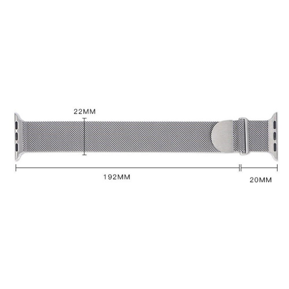 Kønt Metal Universal Rem passer til Apple Smartwatch - Sølv#serie_1