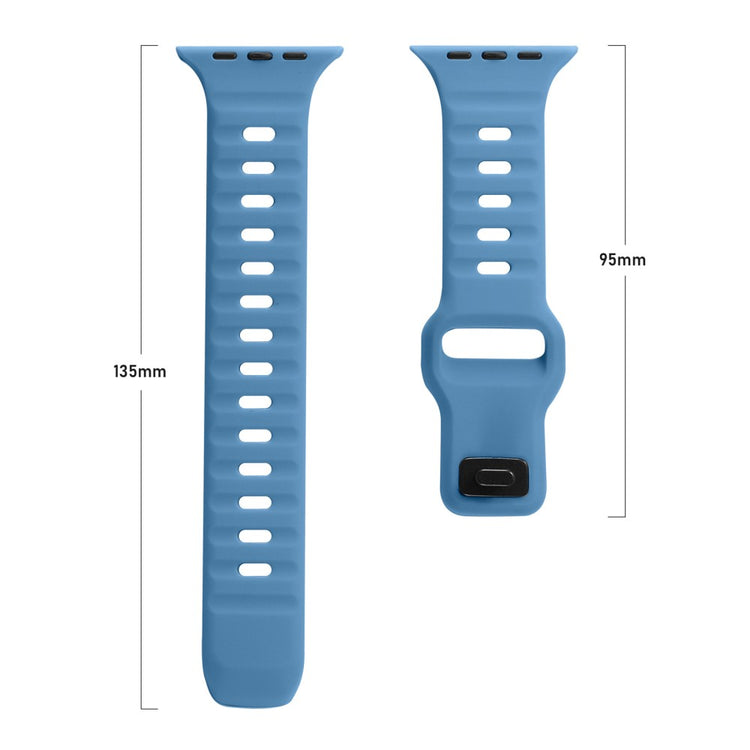 Mega Fantastisk Silikone Universal Rem passer til Apple Smartwatch - Blå#serie_1