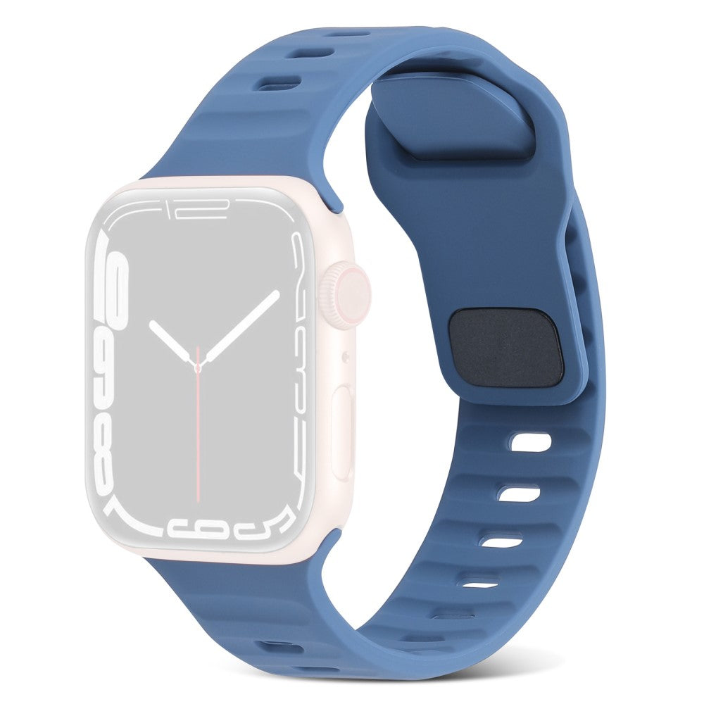 Mega Fantastisk Silikone Universal Rem passer til Apple Smartwatch - Blå#serie_11