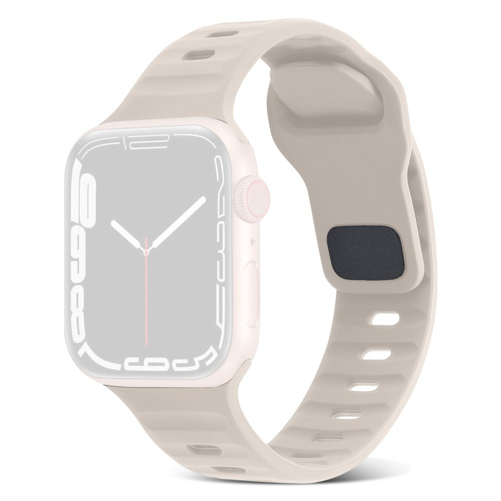 Mega Fantastisk Silikone Universal Rem passer til Apple Smartwatch - Hvid#serie_15