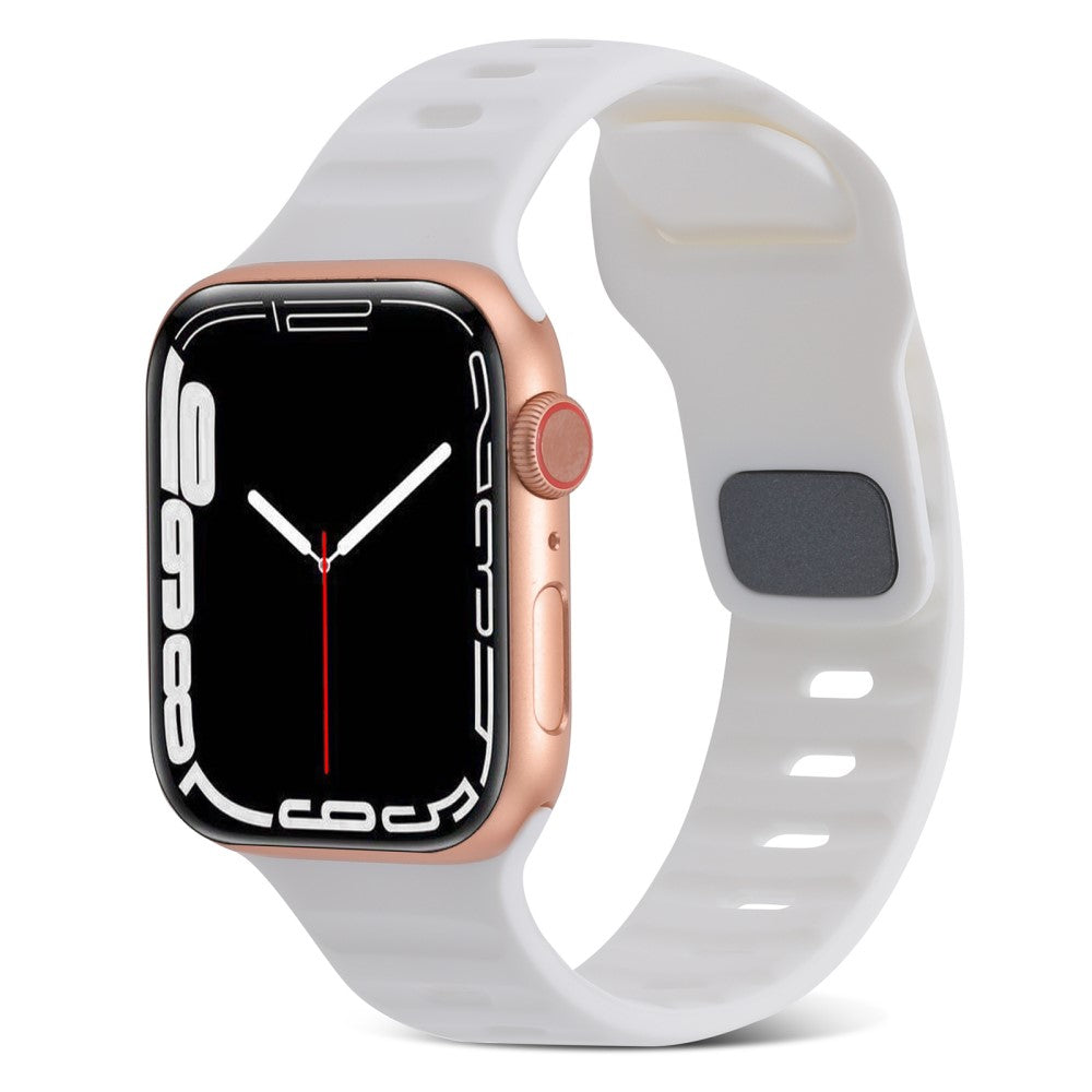 Mega Fantastisk Silikone Universal Rem passer til Apple Smartwatch - Hvid#serie_2