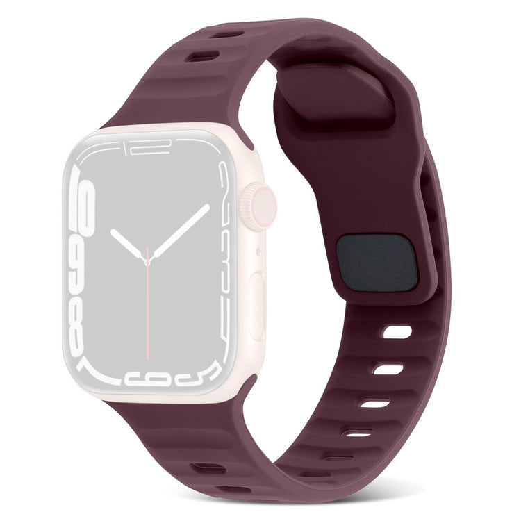 Mega Fantastisk Silikone Universal Rem passer til Apple Smartwatch - Rød#serie_7
