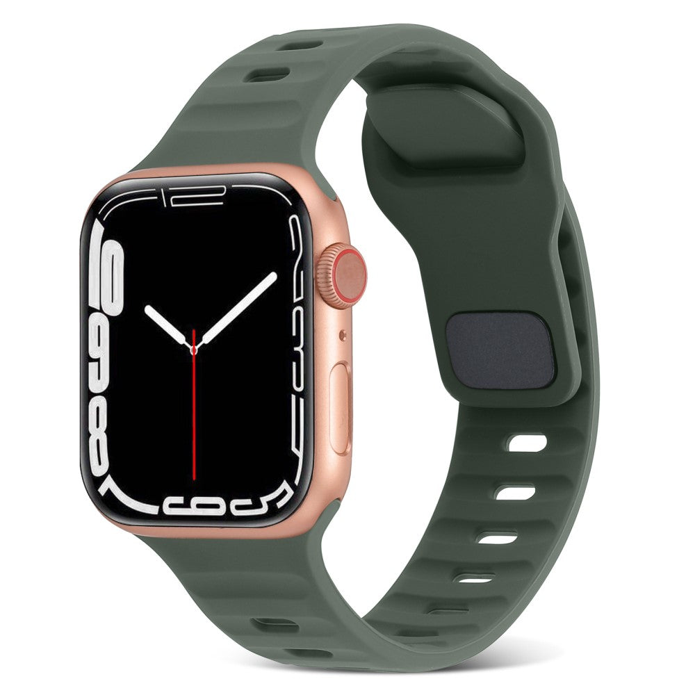 Mega Fantastisk Silikone Universal Rem passer til Apple Smartwatch - Grøn#serie_8