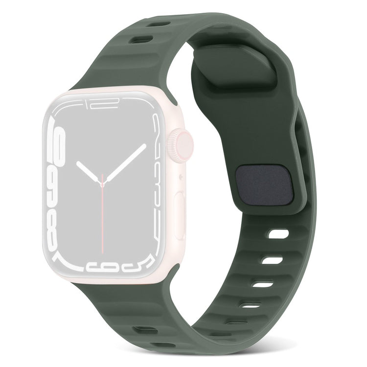 Mega Fantastisk Silikone Universal Rem passer til Apple Smartwatch - Grøn#serie_8