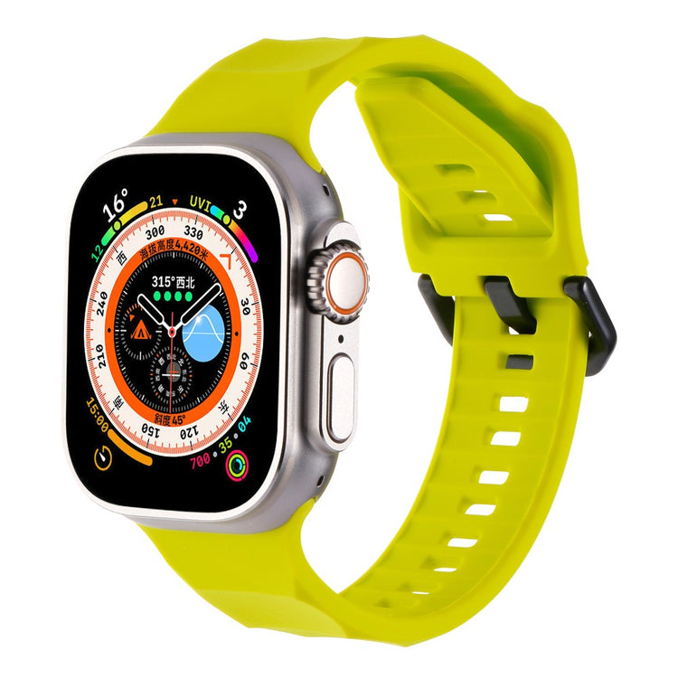 Glimrende Metal Og Silikone Universal Rem passer til Apple Smartwatch - Grøn#serie_14