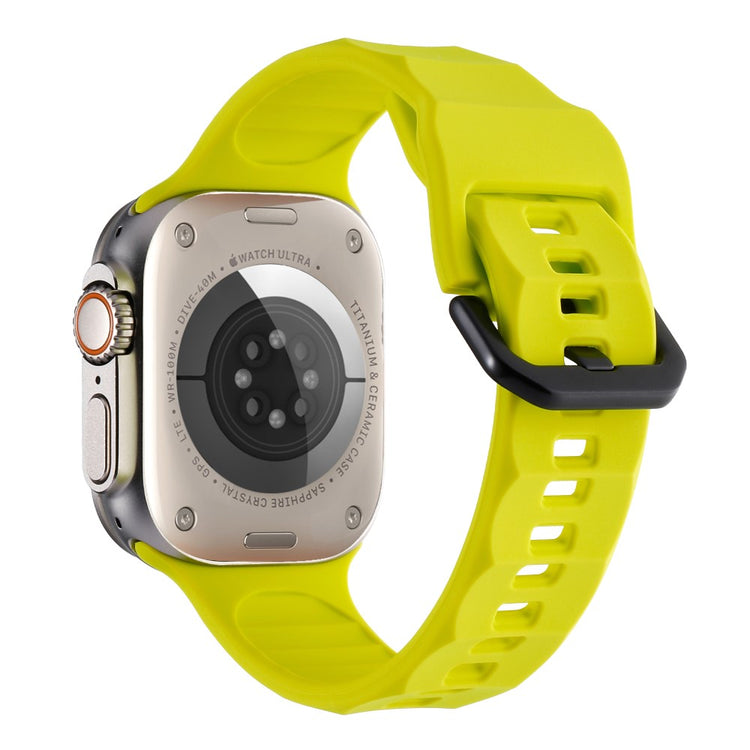 Glimrende Metal Og Silikone Universal Rem passer til Apple Smartwatch - Grøn#serie_14