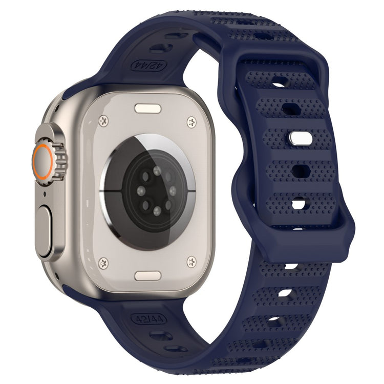 Eminent Metal Og Silikone Universal Rem passer til Apple Smartwatch - Blå#serie_10